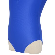 Photo5: Junior Kids Leotard, 'HIROMI'  Royal blue,  Pinch gather in the neck. Cool & Dry, UPF50+ (5)