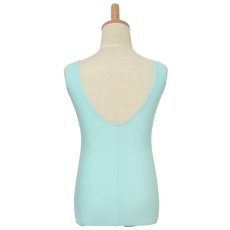 Photo3: Junior Kids Leotard, 'ANNIE' Mint green, Princess line Not easy to be seen through. Cool & Dry, UPF50+ (3)