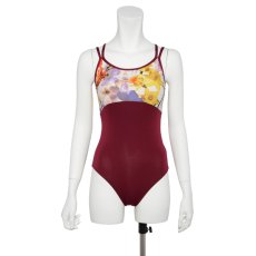 Photo6: Womens Leotard, 'CANNA'  Lavender, Two(2) Crossed shoulder straps, Cool & Dry, UPF50+ (6)