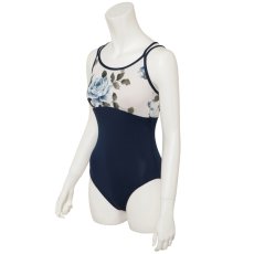 Photo2: Womens Leotard, 'CANNA Rose', Two(2) Crossed shoulder straps, Cool & Dry, UPF50+ (2)