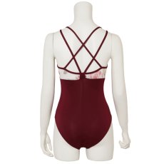 Photo6: Womens Leotard, 'CANNA Rose', Two(2) Crossed shoulder straps, Cool & Dry, UPF50+ (6)