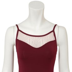 Photo3: Womens Leotard, 'YUKINO' Stretch Lace, Double "X" cross on the back, Cool & Dry, UPF50+ (3)