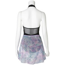 Photo4: Womens Skirt,  Flower Lavender, Stretched net (4)