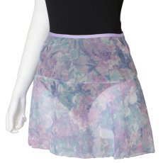Photo1: Womens Skirt,  Flower Lavender, Stretched net (1)