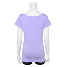 Photo3: Ballet Dance wear,  French sleeve T-shirts,  Lavender (3)