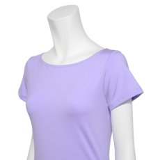 Photo4: Ballet Dance wear,  French sleeve T-shirts,  Lavender (4)