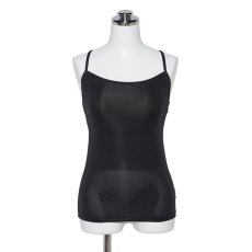 Photo1: Camisole Black,Cups insertable (1)